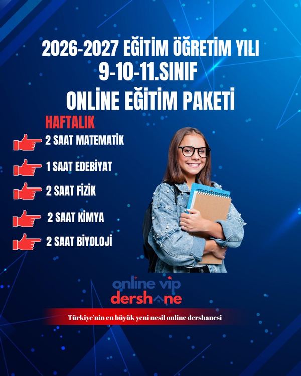 9-10-11. Sınıf Online Eğitim Paketi