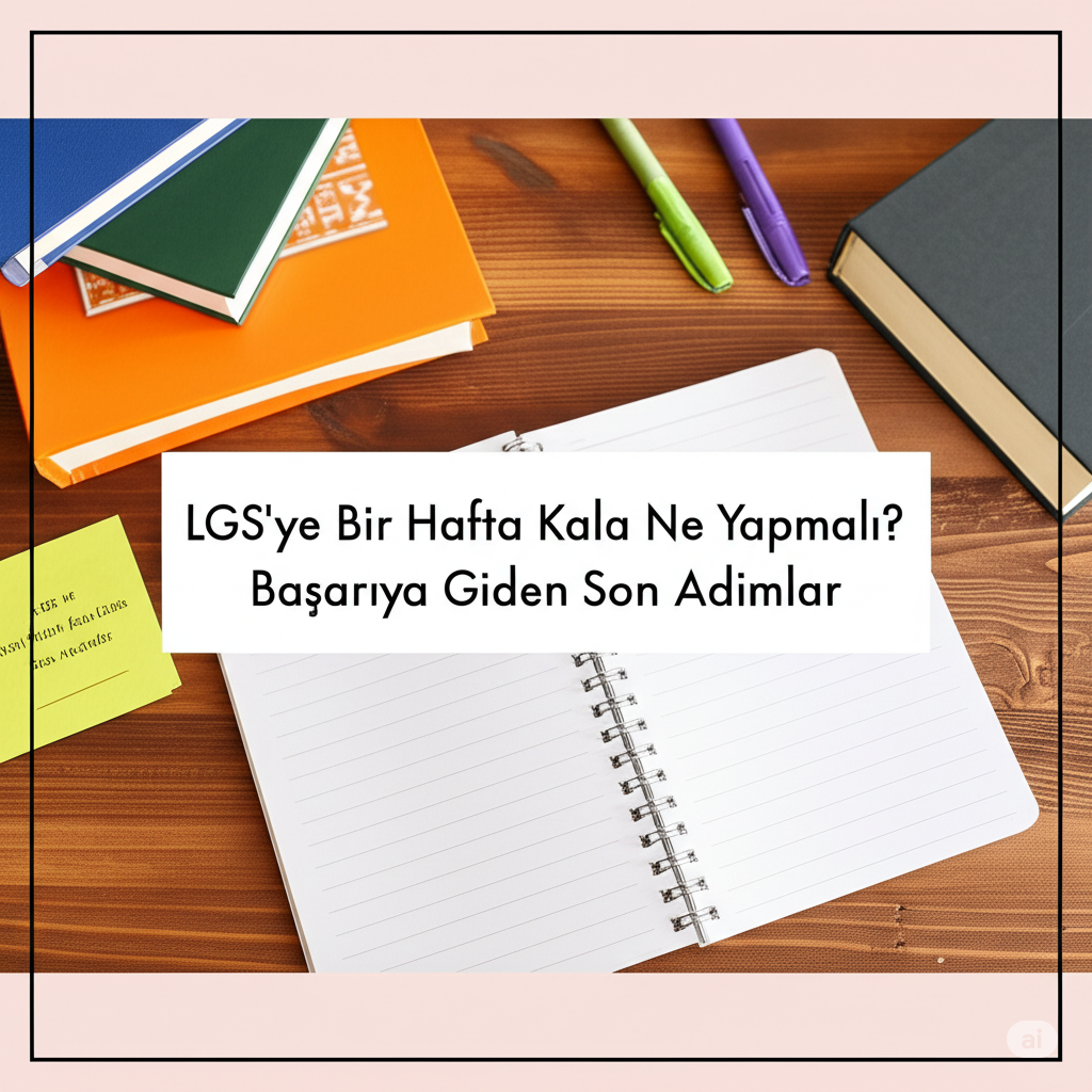 LGSye Bir Hafta Kala Ne Yapmalı? Başarıya Giden Son Adımlar
